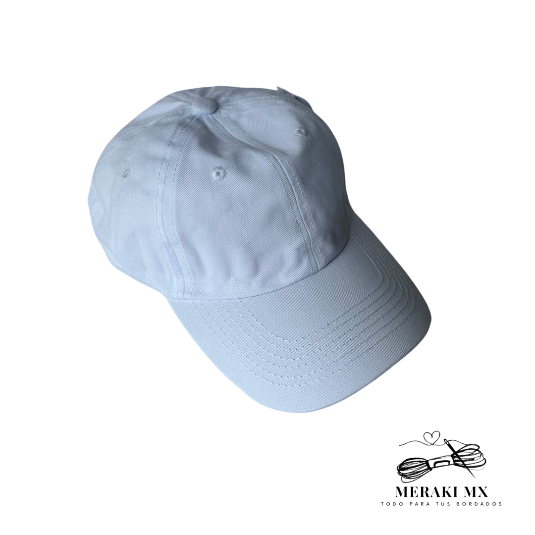 Gorra blanca de algodón