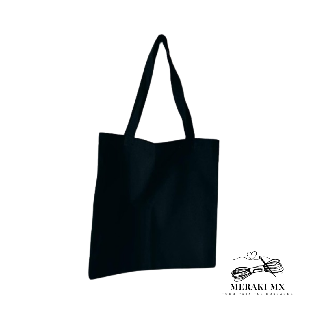 Tote bag loneta negra