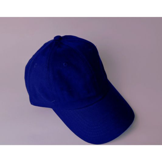 Gorra azul marino de algodón