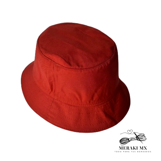 Bucket Hat Rojo Ladrllo